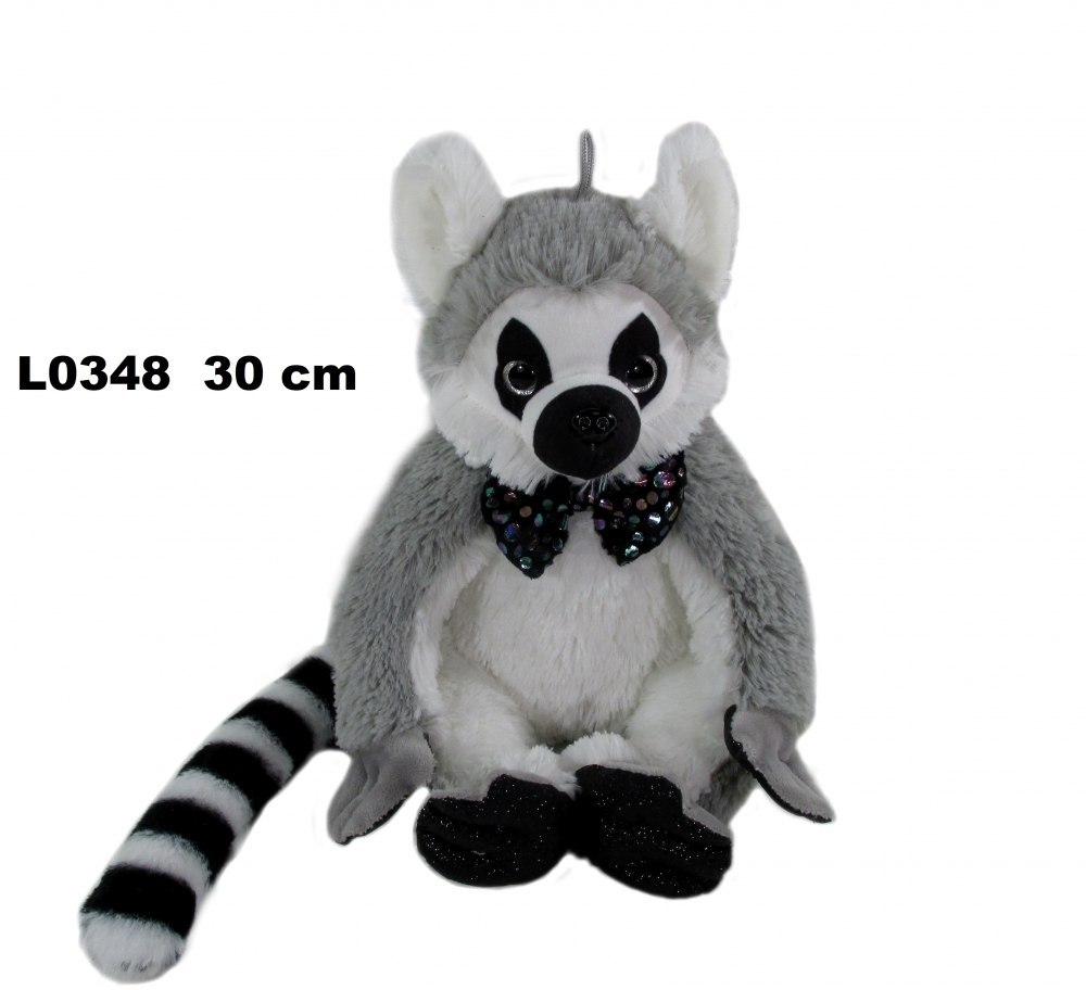 PELUCHE LÉMUR 30 CM DIMANCHE L0348 DIMANCHE